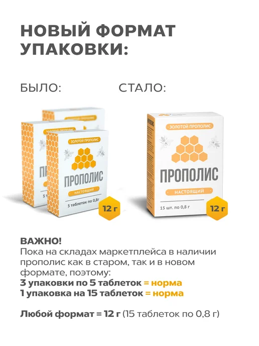 АЛТАЙСКИЙ НЕКТАР Прополис натуральный в таблетках для иммунитета и здоровья, вариант, фото 2