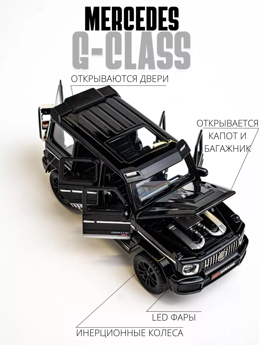 Машинка игрушка металлическая гелик G-Сlass, моделька MetalCars 103830064  купить за 929 ₽ в интернет-магазине Wildberries