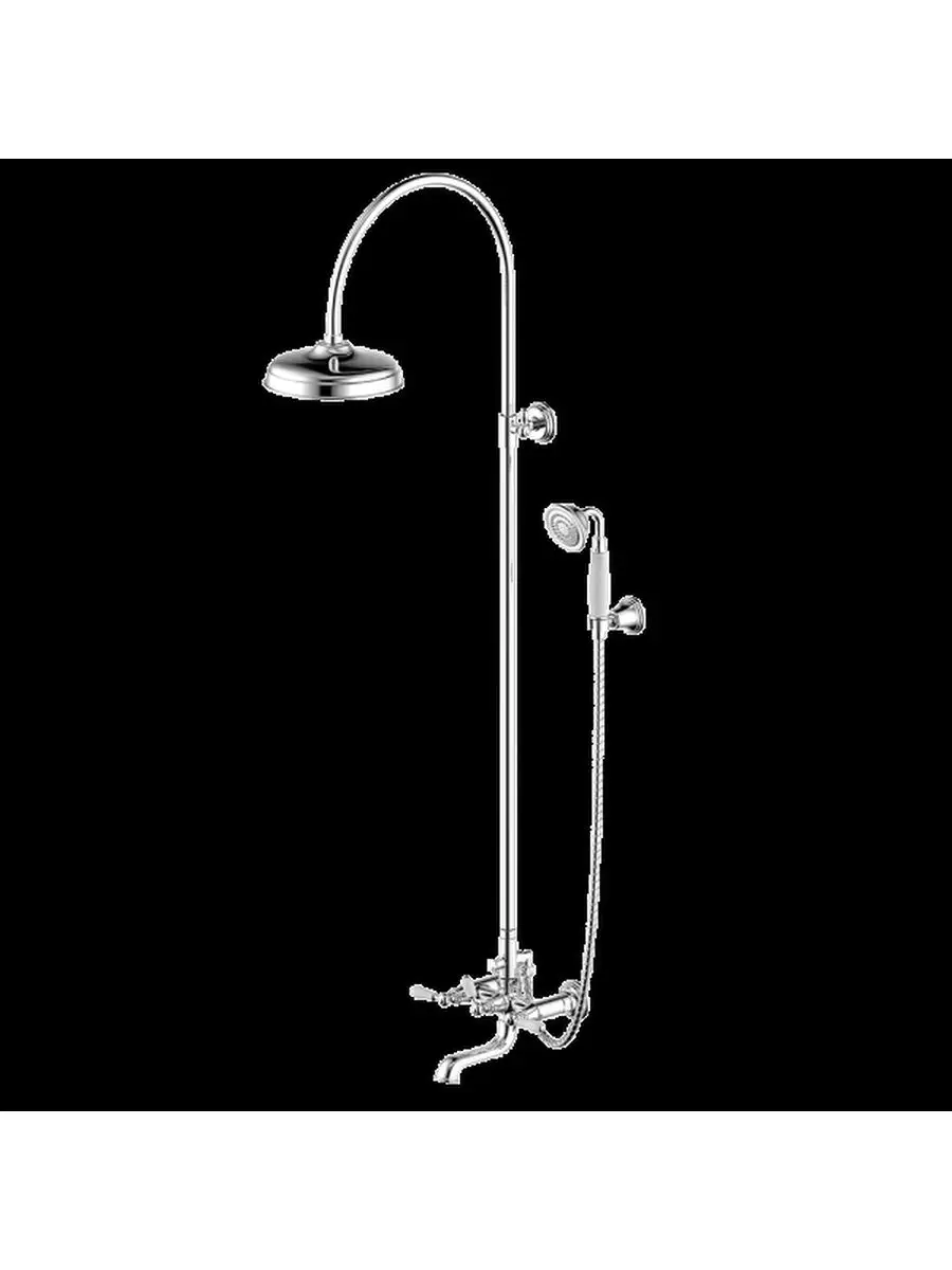 Bravat F65193CP-A2-RUS BRAVAT ART Душевая колонна со смесителем для ванны — купить в Алматы