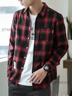 Рубашка тонкая в клетку подростковая JETMODA 103858407 купить за 836 ₽ в интернет-магазине Wildberries