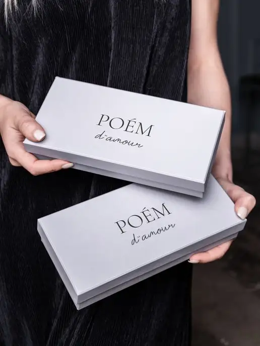 POEM D'AMOUR Шелковая маска для сна, синий, фото 4