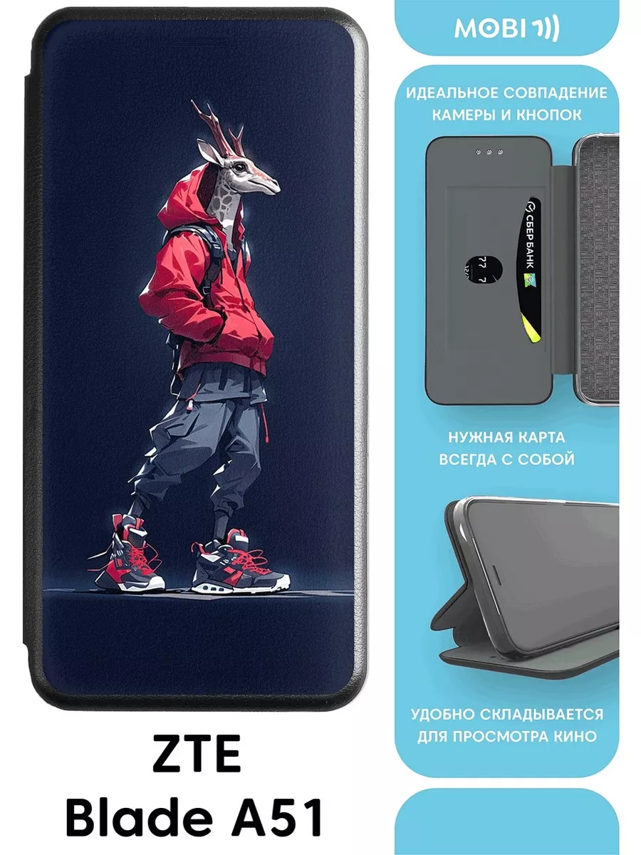 Чехол-книга для ZTE Blade A51 Mobi711 103922742 купить за 423 ₽ в  интернет-магазине Wildberries