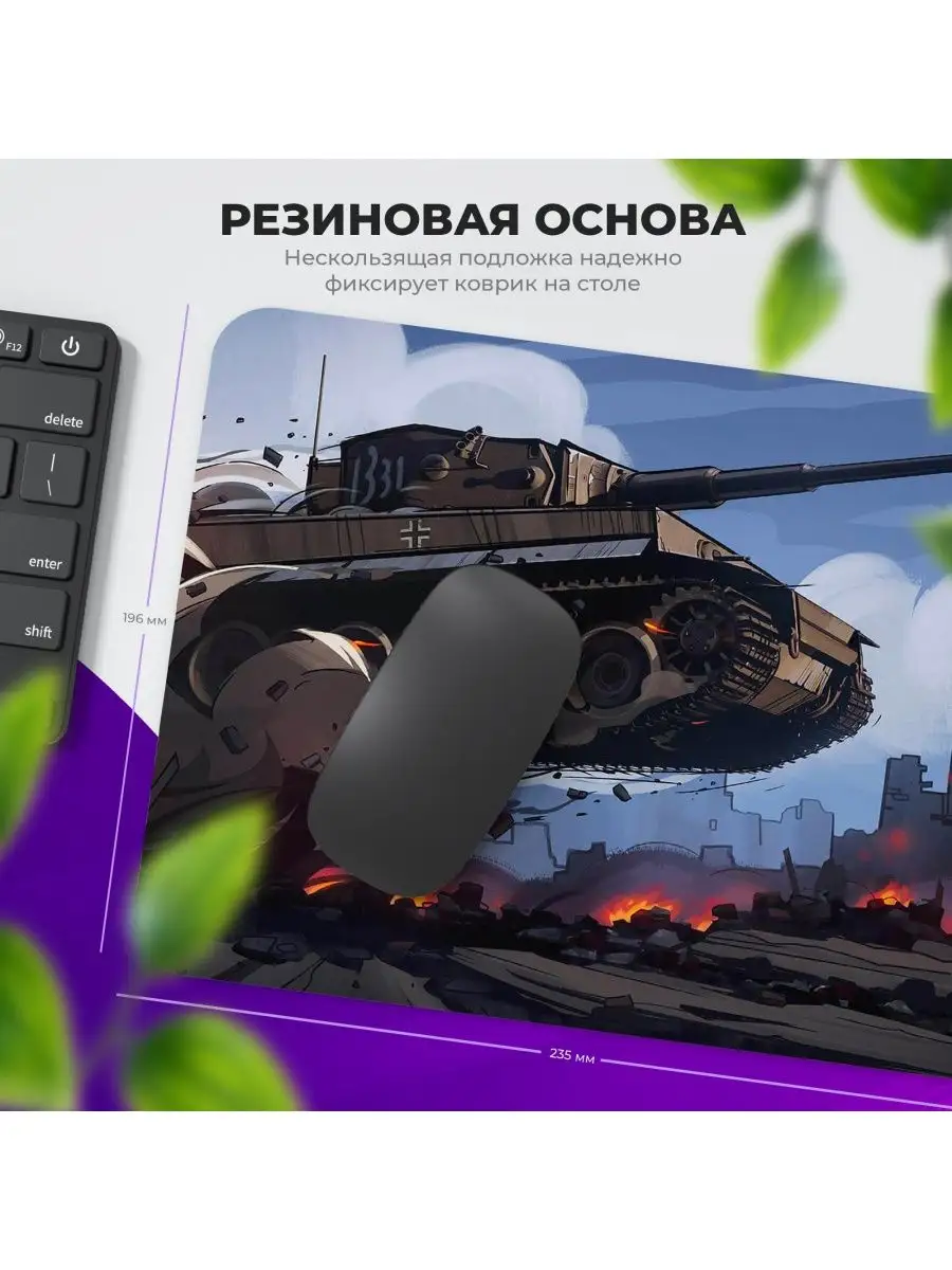 Игровой коврик для мышки для пк, ноутбука Танки, WOT Rocket Print 103973825  купить за 300 ₽ в интернет-магазине Wildberries