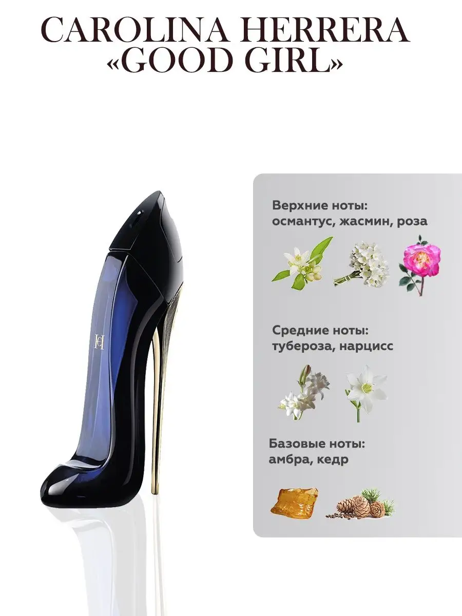 CAROLINA HERRERA Good Girl / Духи Туфля TATA PARFUM 104037452 купить за 383  ₽ в интернет-магазине Wildberries