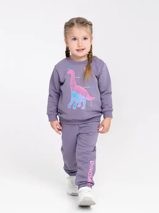 Mami-kids Костюм спортивный для новорожденных детей, фиолетовый, фото 2