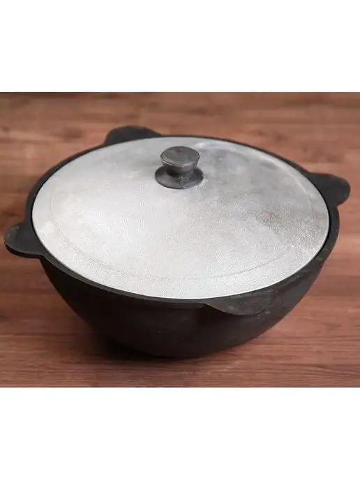 КАЗАН УЗБЕКСКИЙ ЧУГУННЫЙ Казан, черный, фото 2