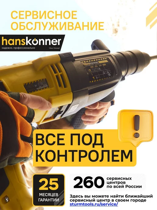 Hanskonner Фен строительный технический, термопистолет HHG2023CD, 2300 Вт, фото 8