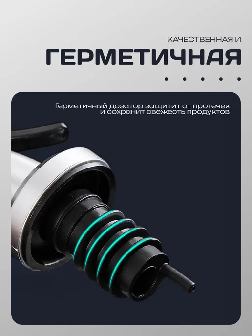 SVK&HOUSE Бутылка для масла с дозатором, белый, фото 2