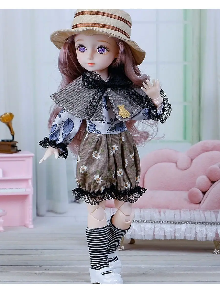 Кукла шарнирная BJD 31см подарок анимэ Новый год Pollo 104337082 купить в  интернет-магазине Wildberries