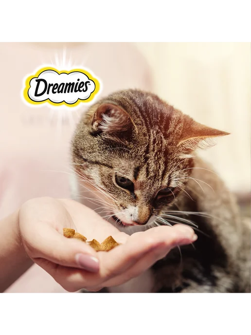DREAMIES Лакомство для кошек, подушечки c курицей 8х200 гр, 200 г, фото 8