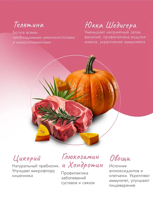 Сухой корм Best dinner для собак, крупные, средние, телятина, 12 кг, фото 4