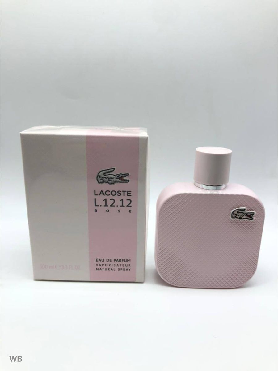 Лакост духи отзывы. Lacoste Rose 12.12. Лакосте Роуз 100мл. Lacoste l.12.12 Rose. Лакост белые духи 100мл женские.