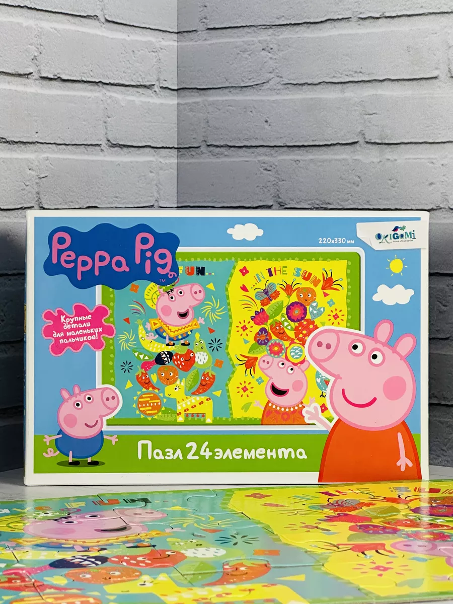 Развитие моторики Свинка Пеппа Peppa Pig мульт мозаика герои Оригами  104432247 купить за 294 ₽ в интернет-магазине Wildberries