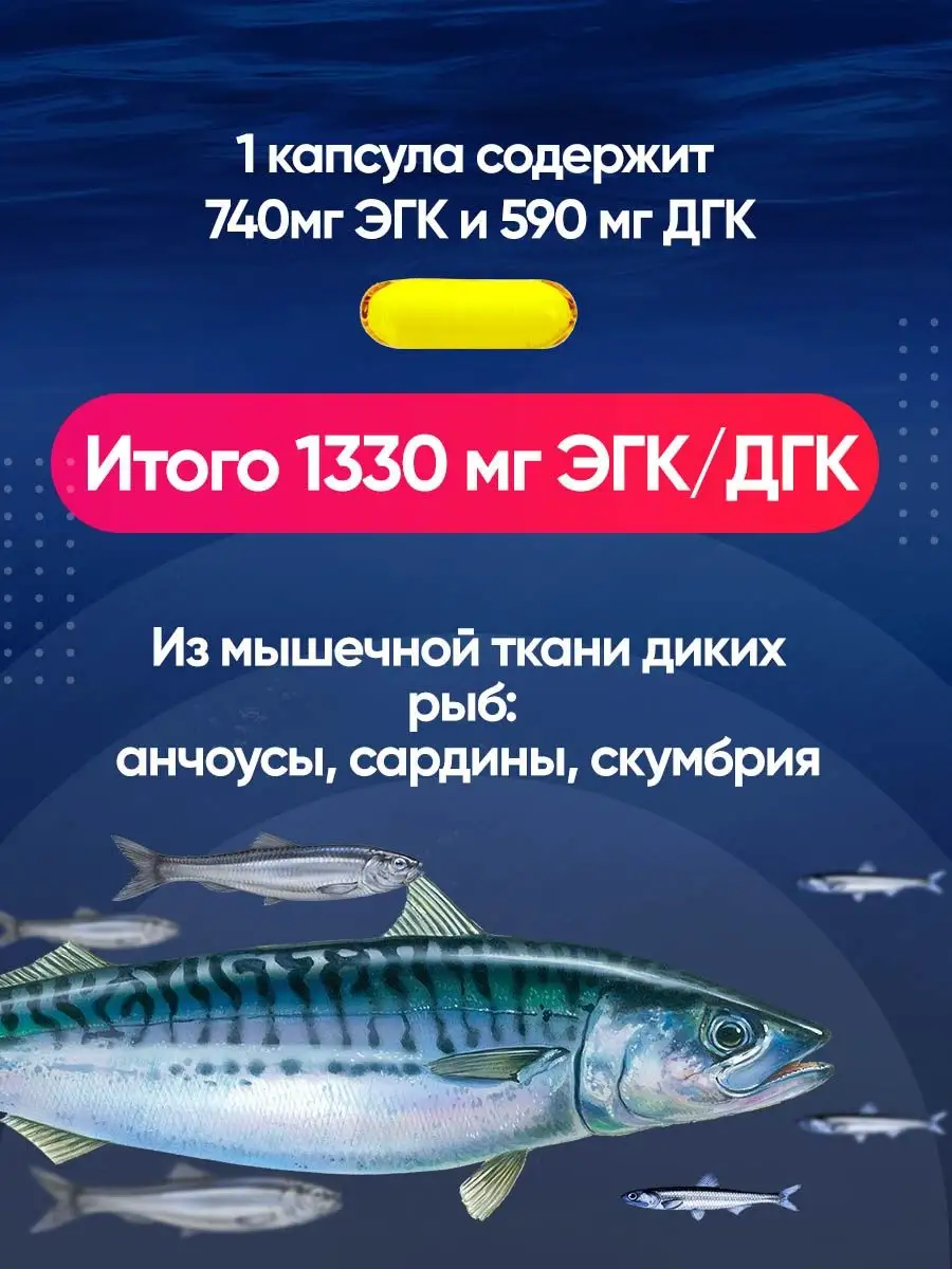 Омега 3 90% концентрат 1000 мг в капсуле Grand Nutrition 104471033 купить  за 1 408 ₽ в интернет-магазине Wildberries