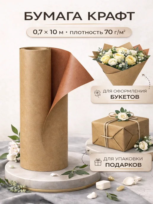 Сима-Ленд & UPAK LAND Упаковочная бумага, желтый