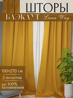 Шторы блэкаут для спальни Linen Way 104494082 купить за 2 137 ₽ в интернет-магазине Wildberries