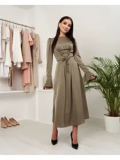 Платье летнее праздничное из шелка на завязках Albina.Fashion 104499986 купить за 2 794 ₽ в интернет-магазине Wildberries