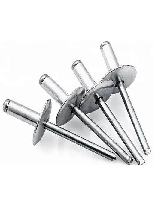 Sorrex OY Заклепка вытяжная сталь сталь 4,8х12 широкий бортик 16 мм, 4.8x14, фото 3