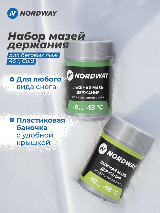 Nordway Набор мазей держания, черный
