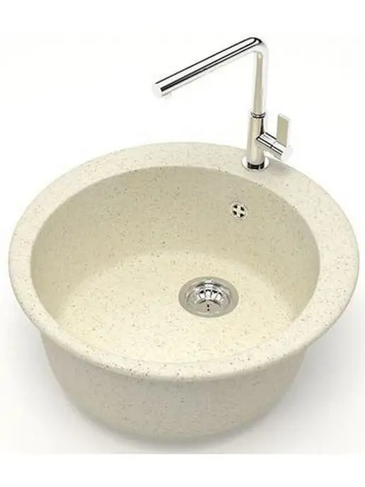 Azario Кухонная мойка Vital CS00078344 бежевый, бежевый, фото 6