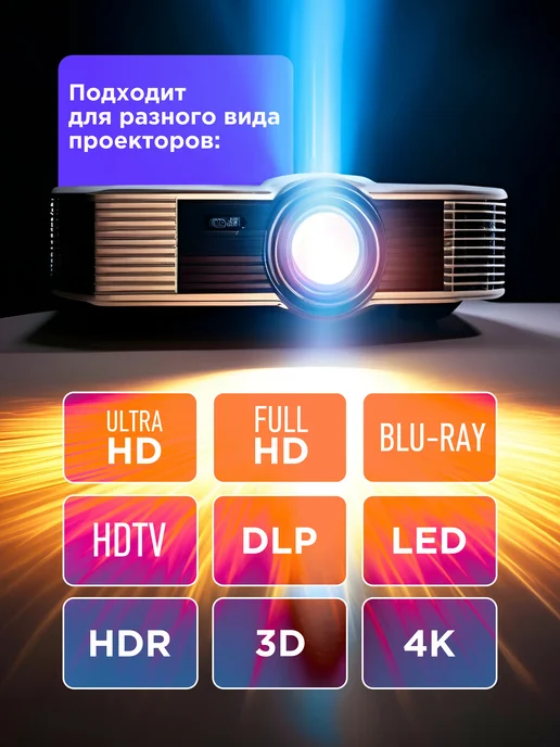 Рекам Консалтинг Экран для проектора настенный светоотражающий 60 дюймов, вариант, фото 3