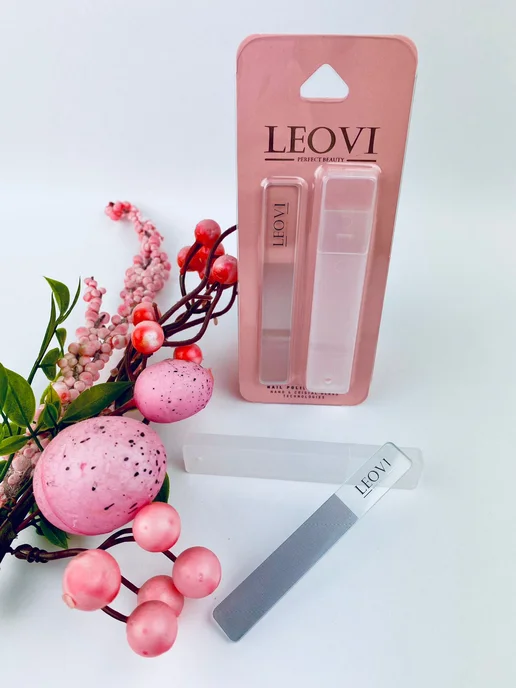 LEOVI Набор для педикюра пяток и маникюра ногтей стеклянные, белый, фото 4