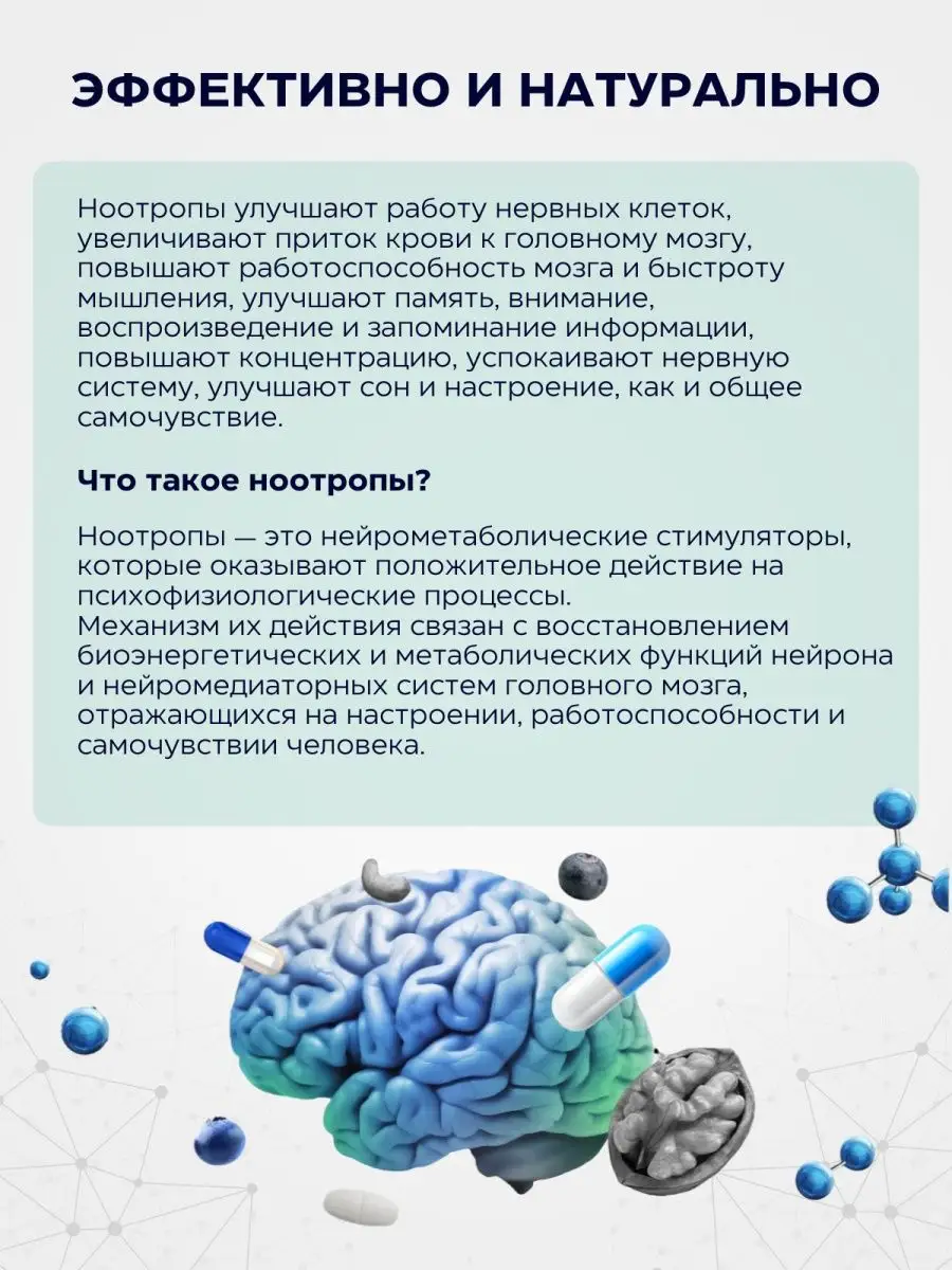 Витамин для мозга и памяти тирозин теанин гинкго билоба Нюртюр 104592695  купить за 1 117 ₽ в интернет-магазине Wildberries