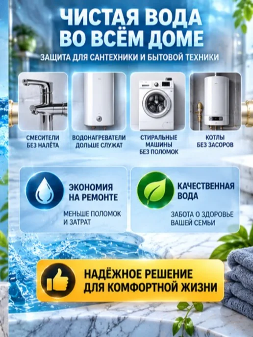 TIM Фильтр промывной для воды 3 4 с манометром, желтый, фото 3
