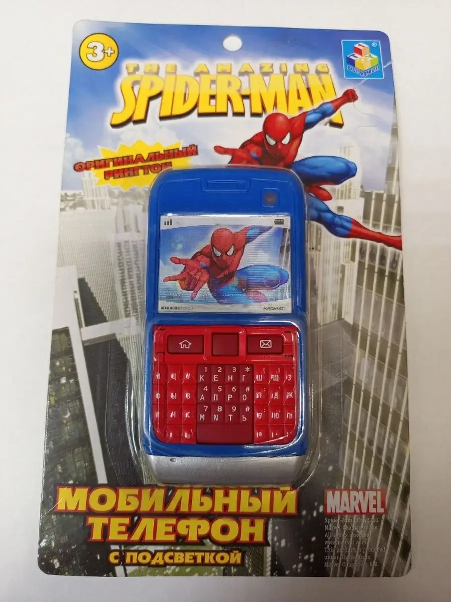 Игрушечный телефон Spider-Man Сказка 104641728 купить в интернет-магазине  Wildberries