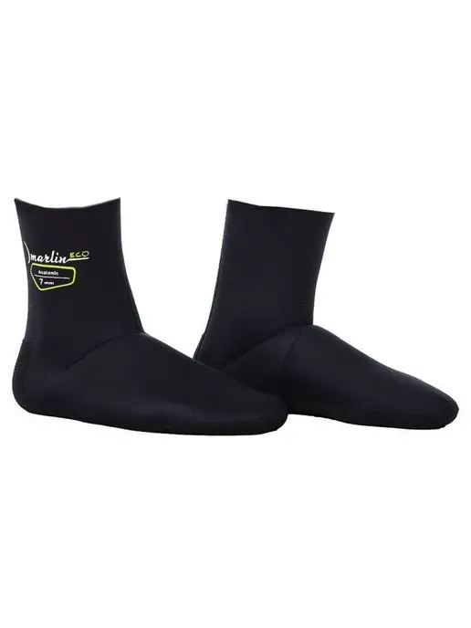Marlin Носки неопреновые ANATOMIC ECO BLACK 7 мм, черный, фото 2