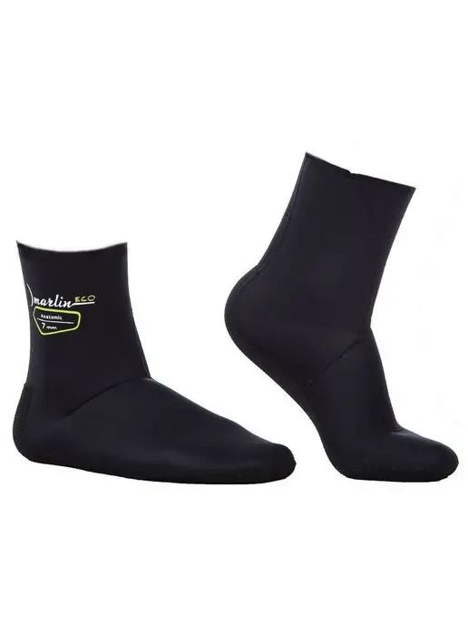 Marlin Носки неопреновые ANATOMIC ECO BLACK 7 мм, черный, фото 3