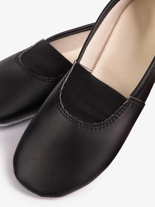 Dinastia Dance Shop чешки для мальчика и девочки черные в сад для танцев детские, черный, фото 8