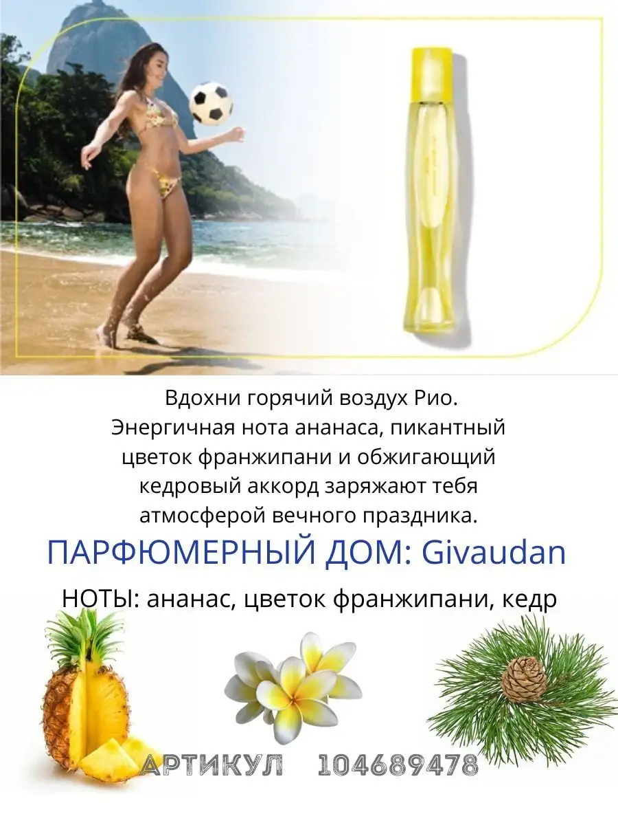 Туалетная вода Summer White Rio рио саммер вайт AVON 104689478 купить за  437 ₽ в интернет-магазине Wildberries