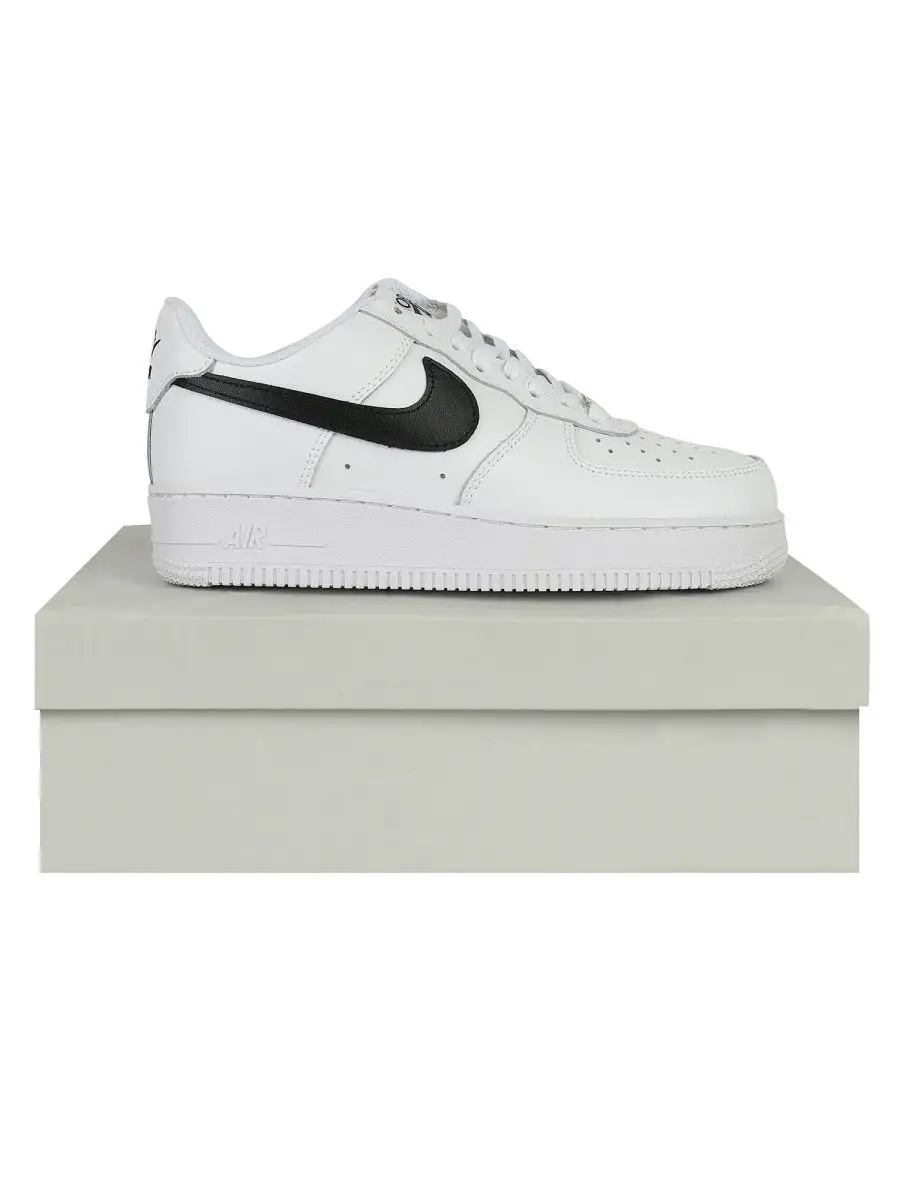 Nike air force white with black tick best sale