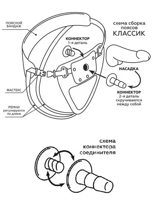 Trestsex Насадка фаллоимитатор на страпон харнесс 13см, вариант, фото 6