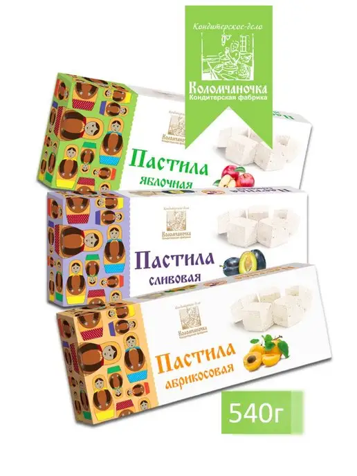 коломчаночка Пастила воздушная, 3 штуки, вариант