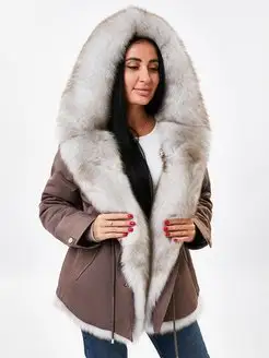 Парка с натуральным мехом Schikui_shop_furs 104816660 купить за 22 275 ₽ в интернет-магазине Wildberries