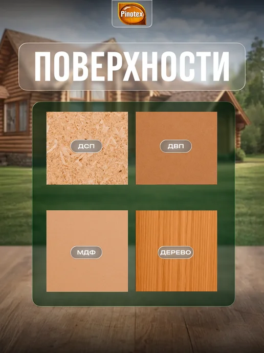 Pinotex Пропитка для дерева полуматовая Classic Plus 3 в 1, 0,9л, 900 мл, фото 4