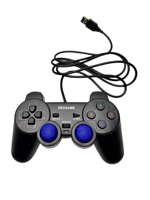 Dexgame Джойстик для ПК проводной с USB разъемом, черный, фото 5