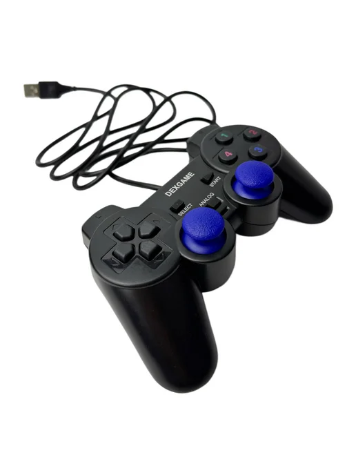 Dexgame Джойстик для ПК проводной с USB разъемом, черный, фото 7