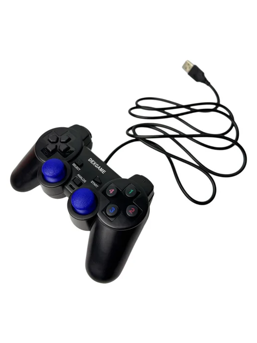Dexgame Джойстик для ПК проводной с USB разъемом, черный, фото 8