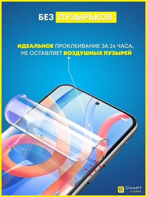 SMART LINE Гидрогелевая пленка на iPhone 6 6S без рамки, вариант, фото 4