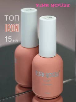 Топ для ногтей Iron 15 мл без липкого слоя Pink House 105039677 купить за 463 ₽ в интернет-магазине Wildberries