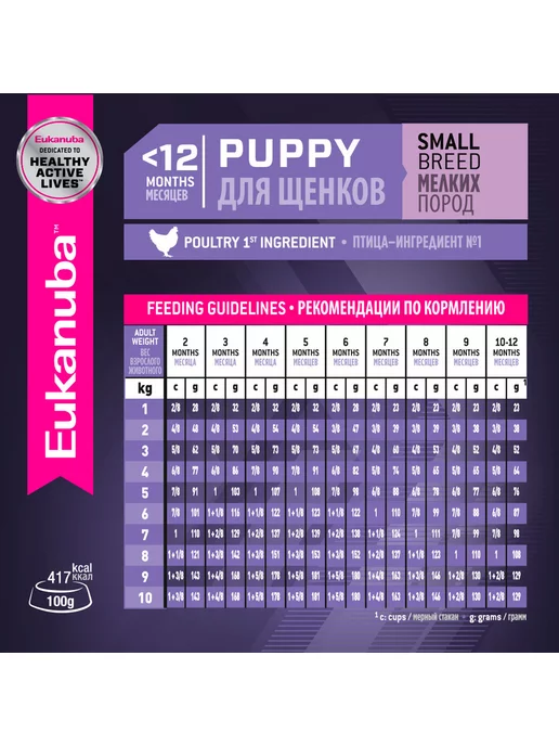 Сухой корм Eukanuba Маленьких для собак, щенки, 10 кг, фото 4