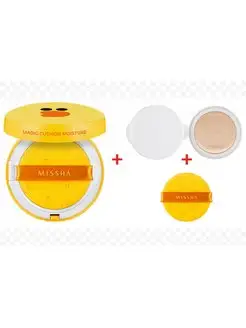 Кушон для лица MAGIC CUSHION. + Сменный блок. warm neck. Цвет бежевый. Вид 3.