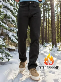 Джинсы классические утеплённые зимние флис OTTBOOM DENIM 105090287 купить за 2 555 ₽ в интернет-магазине Wildberries