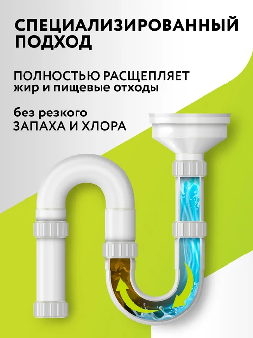 Expel Средство для очистки труб от засоров, 2 шт, 10 шт, фото 3