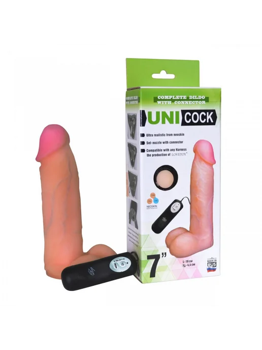Lovetoy Вибратор с креплением для страпон-трусиков UNICOCK 7 12, вариант