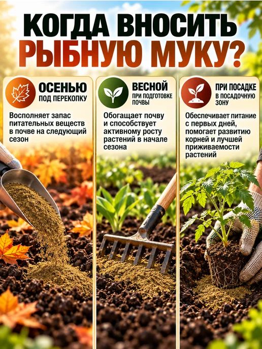 ALTAI FEED Рыбная мука 5 кг универсальное удобрение для рассады, 5 кг, фото 2