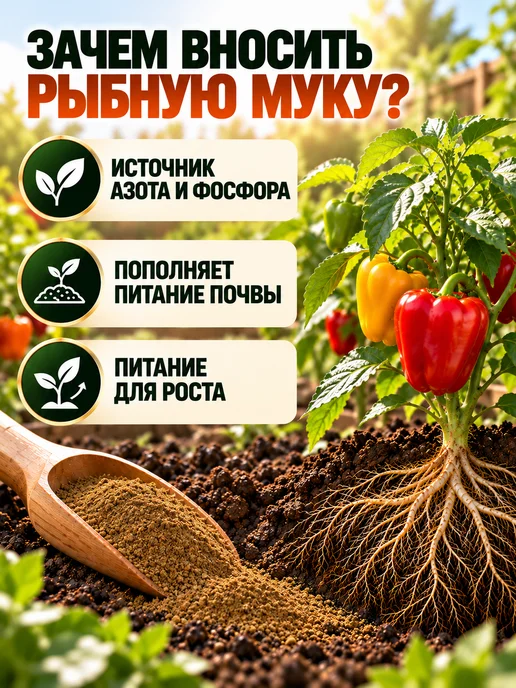 ALTAI FEED Рыбная мука 5 кг универсальное удобрение для рассады, 5 кг, фото 5
